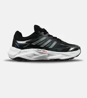 کفش کتانی مردانه و زنانه مشکی طوسی سبز Adidas Jaguar مدل 8871