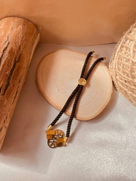 دستبند گل چهار برگ برگی