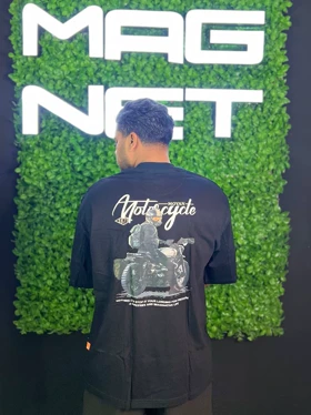 تیشرت لش طرح موتور مشکی