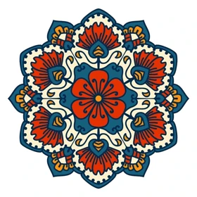 استیکر پارچه و لباس پاد آفرین مدل نقش ونگار ایرانی کد 3934