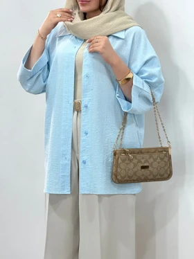 تونیک مانتویی لینن پنبه سمن