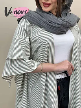مانتو بلند راه راه