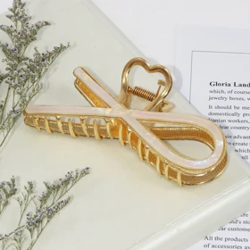 کلیپس مو زنانه مدل ضربدر کریستالی کد 1428