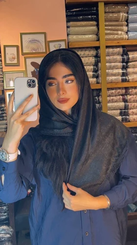روسری مجلسی کوپرا ساده دور گیپور