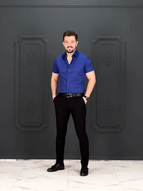 پیراهن 270101 AKOMOD آبی درباری