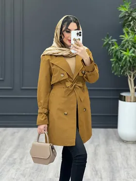 بارانی ژیله دکمه دار
