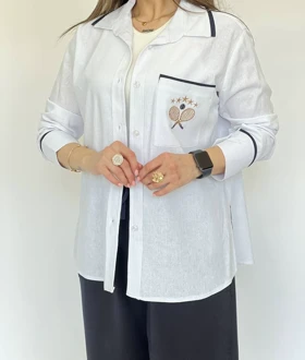 شومیز جیب گلدوزی