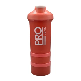 شیکر ورزشی سه تیکه پرو جیم مدل Jamaica ظرفیت 0.5 لیتر (قرمز)