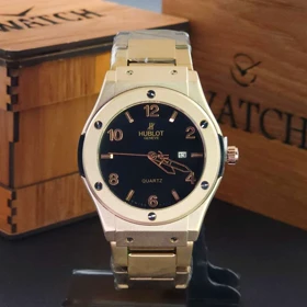 ساعت مچی مردانه هابلوت ژنو HUBLOT تاریخ دار با قفل پروانه ای کد 3