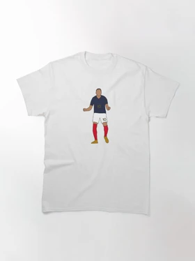تیشرت ورزشی پاری سن-ژرمن | تیشرت Paris Saint-Germain طرح Kylian Mbappe Jersey Art کد 148372