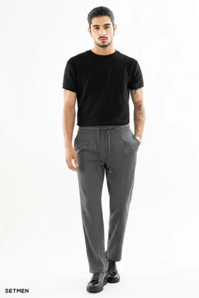 تیشرت مردانه ژاکارد یقه گرد