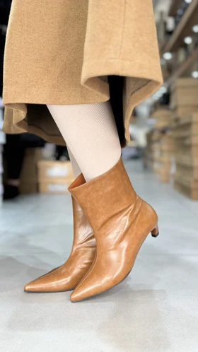 713 - نیم بوت پاشنه دهنه باز آنجل 713