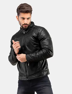 کاپشن چرم مردانه Enzo