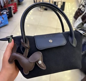 کیف جیر دخترانه لانگ چمپ (مشکی)