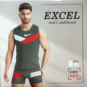 ست آستین حلقه و شورت مردانه اکسل 1123