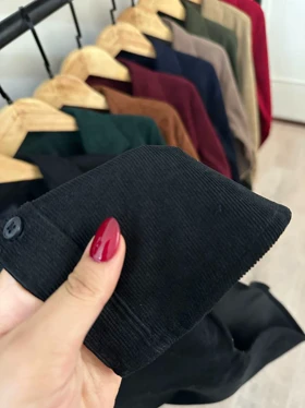پیراهن مخمل کبریتی 2594
