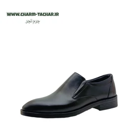 کفش رسمی بدون بند چرم طبیعی مردانه مدل لوفر