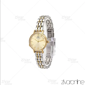 ساعت دنیل ولینگتون زنانه طلایی نقره ای صفحه طلایی خطی اسمال 105999