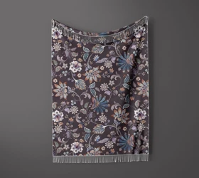 شال مبل ریش دار sofa shawl 187