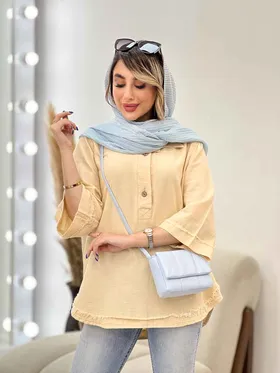 مانتو جلو بسته دو دکمه