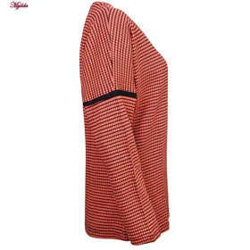ست تیشرت آستین بلند و شلوار زنانه کوزا آجری مدل 4601-009