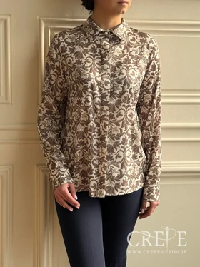 شومیز یقه مردانه طرحدار