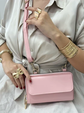 کیف پاسپورتی گرومس (صورتی)