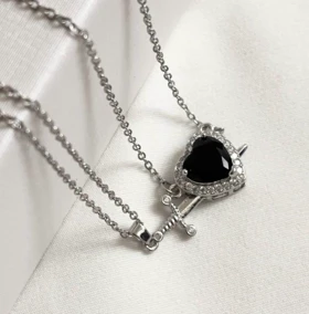 ست گردنبند قلب🖤