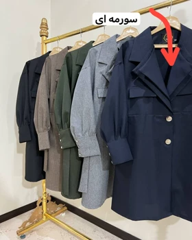 مانتو دانشجویی کوتاه دویقه کد2993