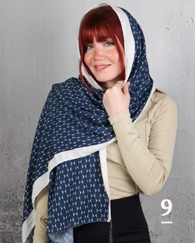 شال طرح 1 چاپی تافته بیوتی زنانه 0829