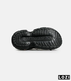 صندل مردانه مشکی BALENCIAGA crocs