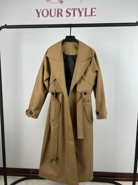 ترنچ کت بلند 7708