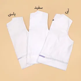 پیراهن لینن جیب‌دار