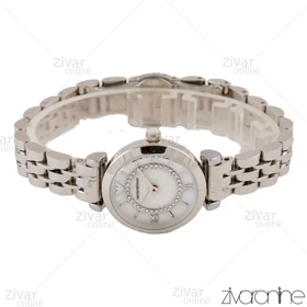 ساعت امپریو آرمانی زنانه نقره ای صفحه نگین‌دار 105789