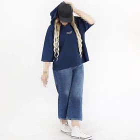 تیشرت باکسی کلاه دار