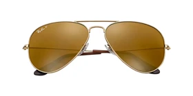 عینک آفتابی RayBan 3025 Aviator Gold Brown Classic Polarized