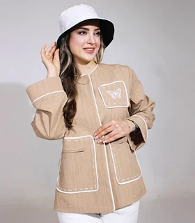 کت گلدوزی پروانه کد 1444