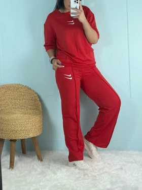 ست تیشرت و شلوار دمپا گشاد نایک 2500