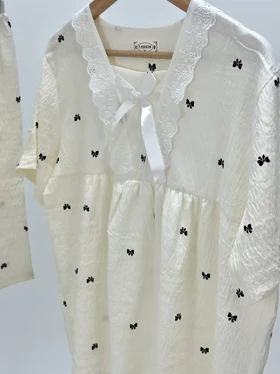 ست لباس راحتی بلوز و شلوارک کد 108