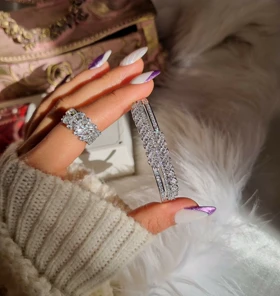 ست دستبند و انگشتر جواهری S71