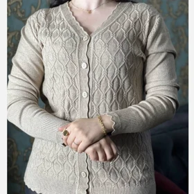 ژاکت بافت گپ ترک زنانه دکمه دار