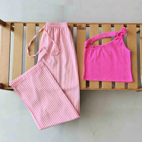 ست لباس راحتی تاپ و شلوار زنانه - کد 835