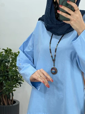 تونیک مانتویی لینن آنوشا (ارسال رایگان)(ایراد دار)