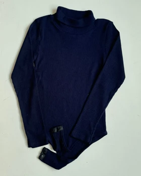 بادی یقه اسکی کد 1400174 (سرمه ای)