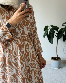 پیراهن مانتویی ماکسی افروز