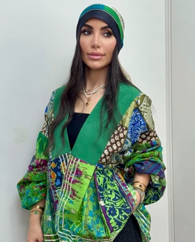 مانتو هندی ژاکارد