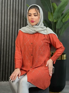 مانتو نگینی تابان کد 1631