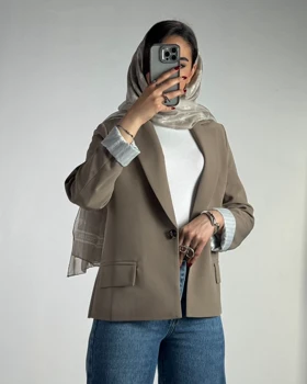 کت جیب پاکتی تک دکمه  کد 100170