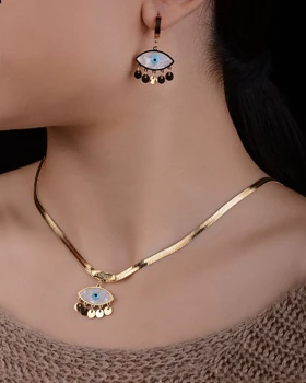 گردنبند چشم نظر استیل