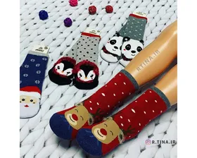جوراب حوله ای بلند بچه گانه مدل atri